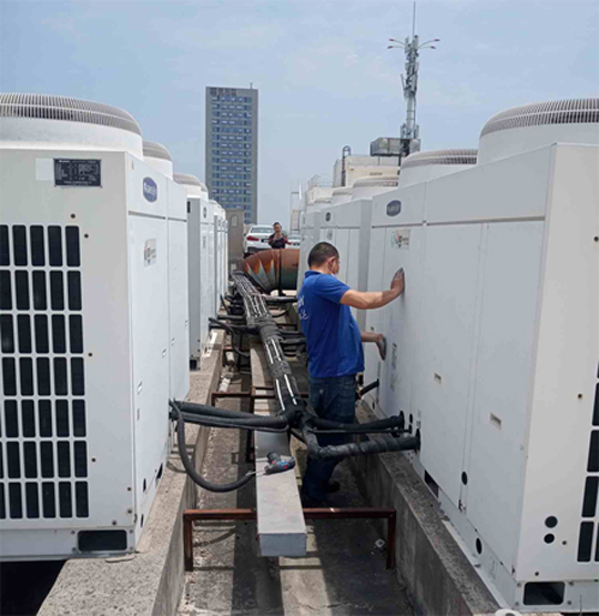 万柏林中央空调制热和不制冷系统维修方法